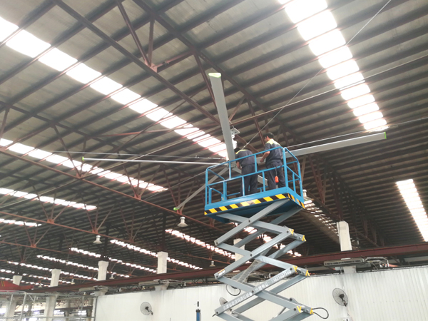 工業(yè)大風扇安裝